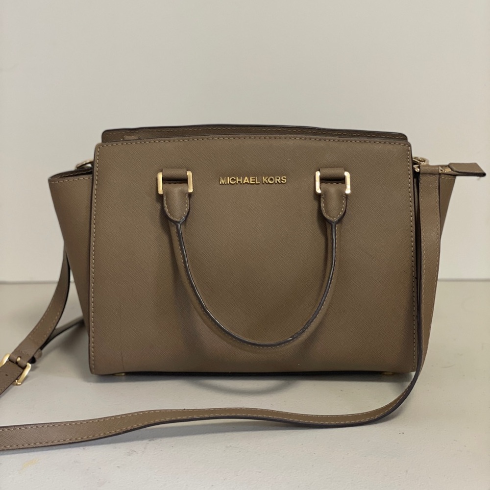 Michael Kors, Handbag and Crossbody Bag, Taupe
